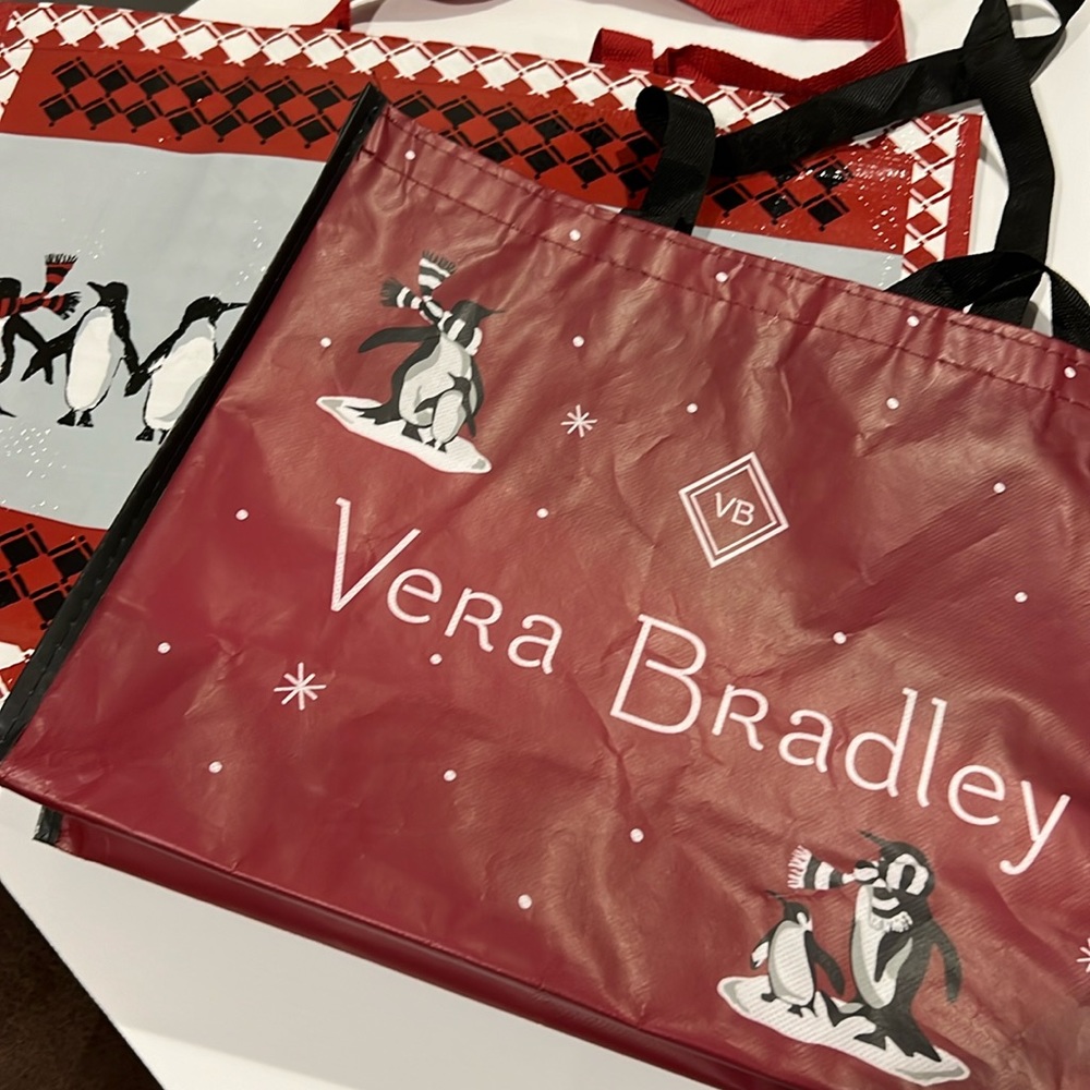 Vera Bradley reusable tote bags (2)